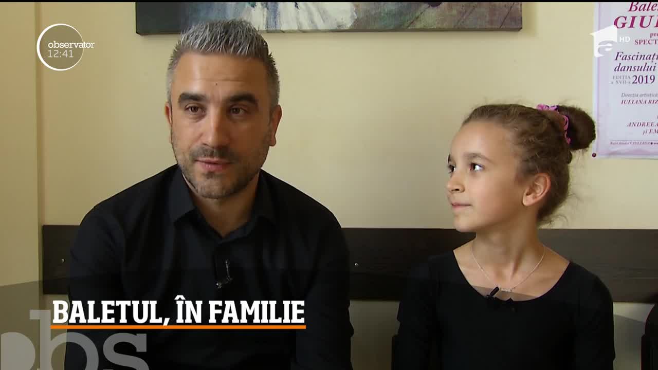 Zoli Toth e &icirc;ndrăgostit de balet şi şi-a transmis pasiunea fiicei sale