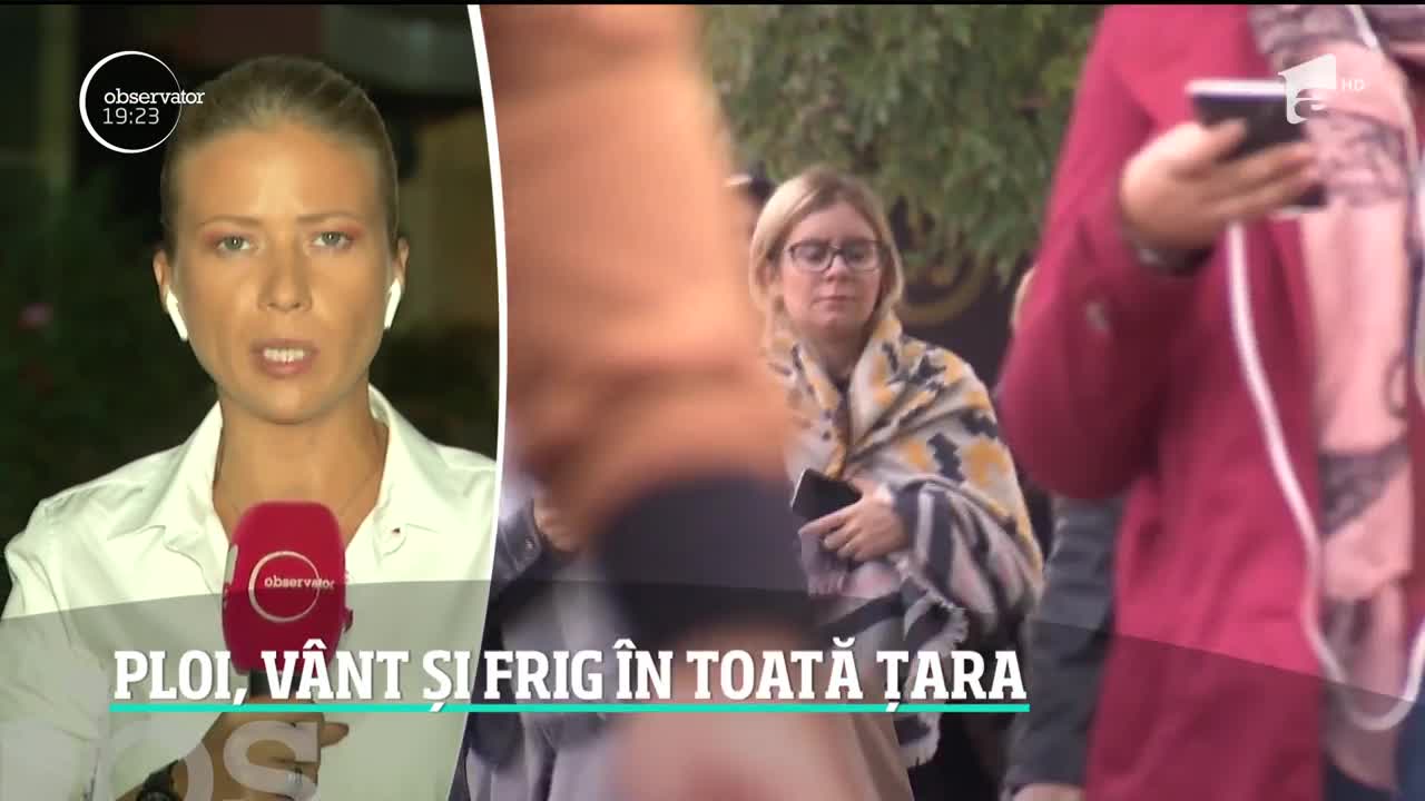 Meteorologii anunță ploi, v&acirc;nt și frig &icirc;n toată țara