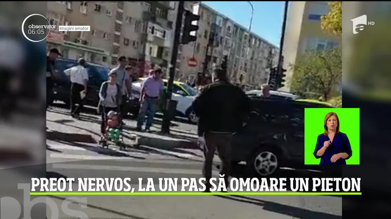 Un preot din Argeş a ajuns pe m&acirc;inile poliţiştilor după ce a lovit cu maşina, intenţionat, un bărbat