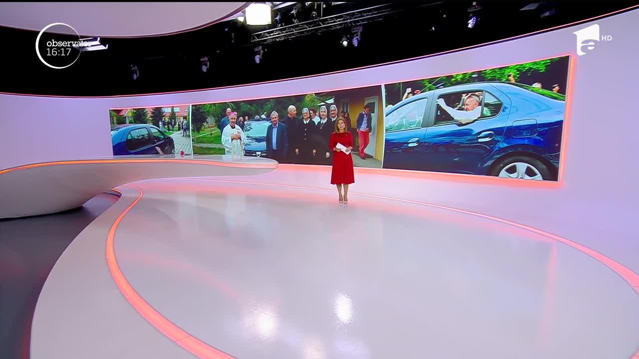 Papamobilul, mașina pe care Suveranul Pontif a folosit-o &icirc;n vizita &icirc;n Rom&acirc;nia, transportă pacienți &icirc;n Timișoara