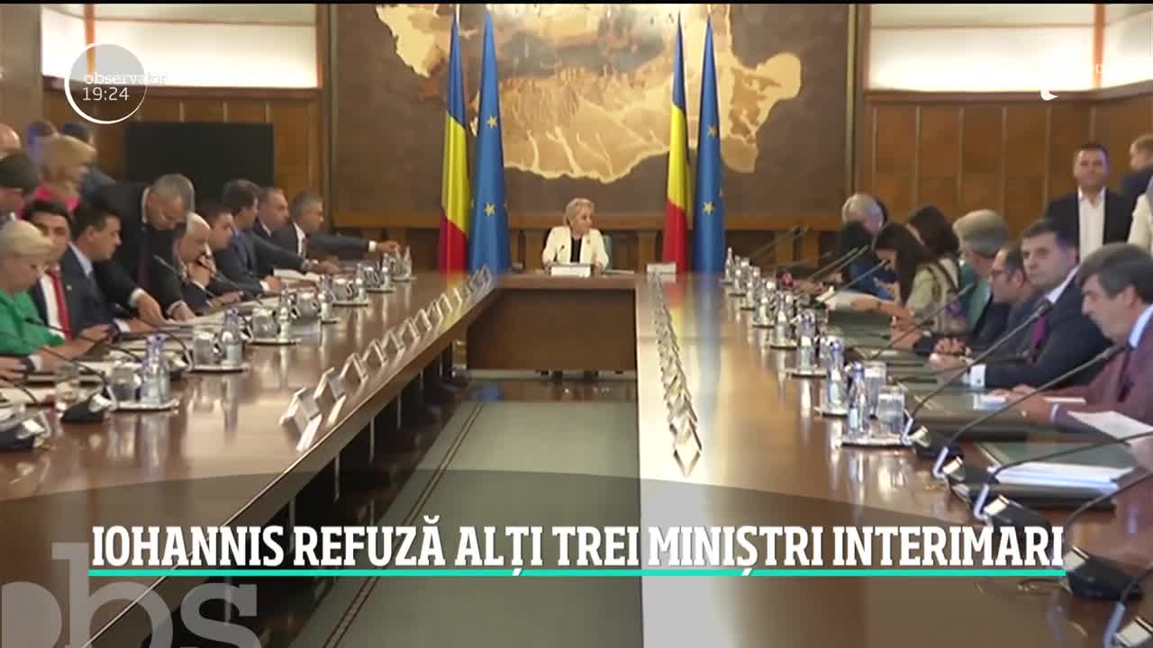 Preşedintele Klaus Iohannis a refuzat propunerile Vioricăi Dăncilă &icirc;n privinţa miniştrilor interimari