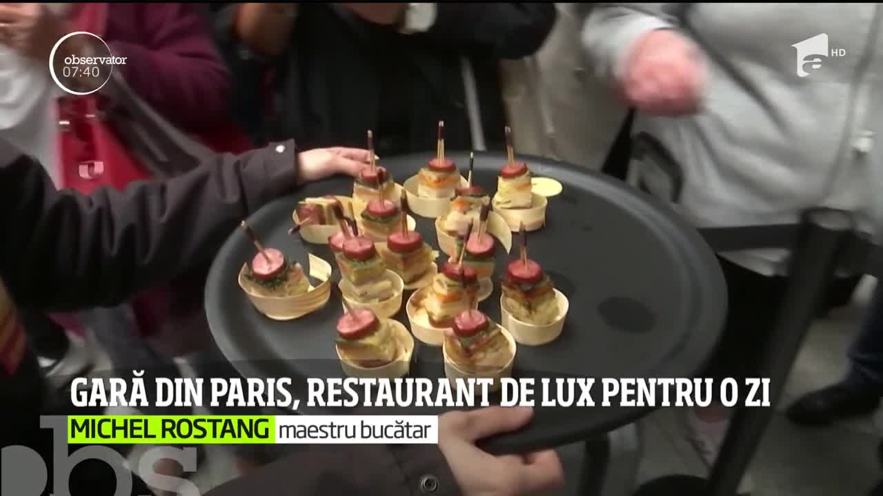 Gara din Paris, restaurant de lux pentru o zi