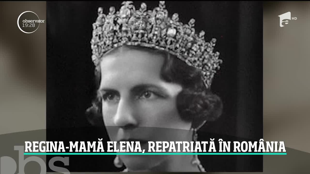 Regina Mamă Elena, repatriată &icirc;n Rom&acirc;nia. Va fi &icirc;nmorm&acirc;ntată alături de fiul Regele Mihai I