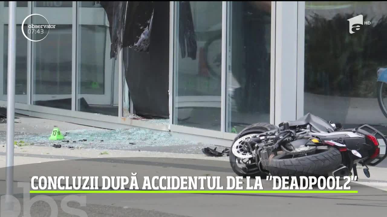 Concluziile după accidentul mortal de la filmul Deadpool 2. Casa de producţii Twentieth Century Fox ar fi comis mai multe greşeli privind siguranţa echipei