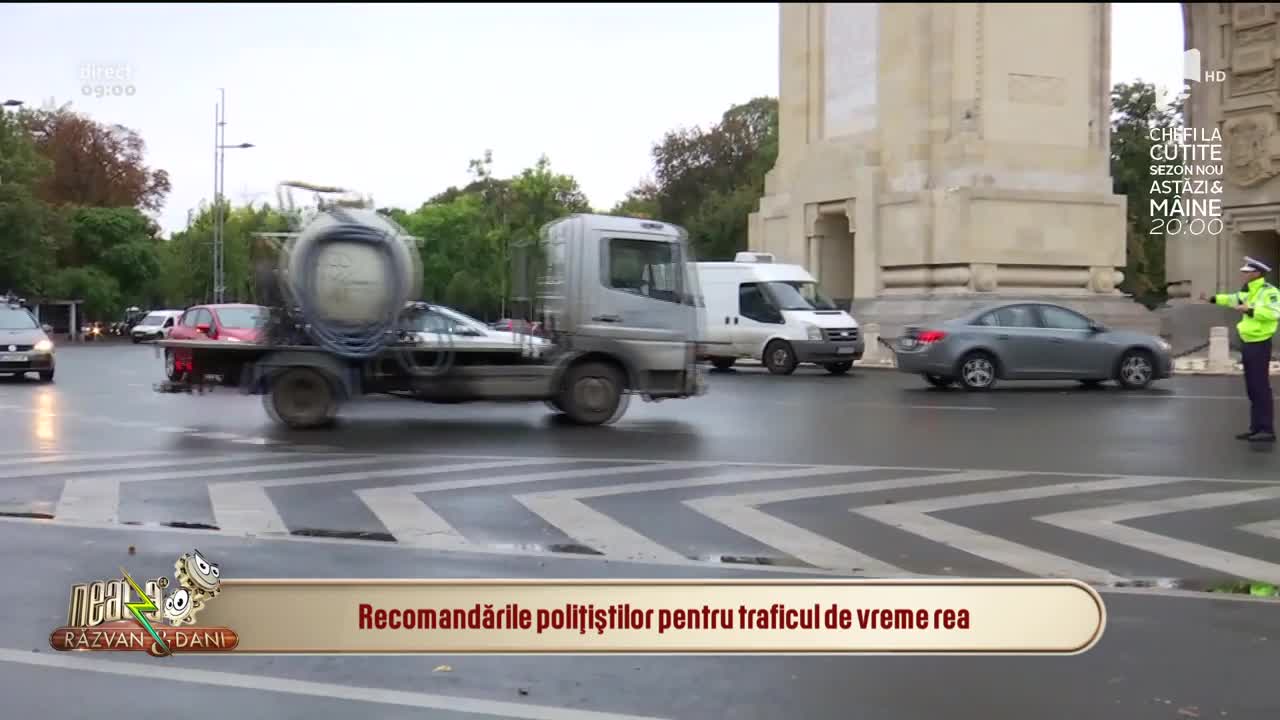 Recomandările poliţiştilor pentru traficul de vreme rea!