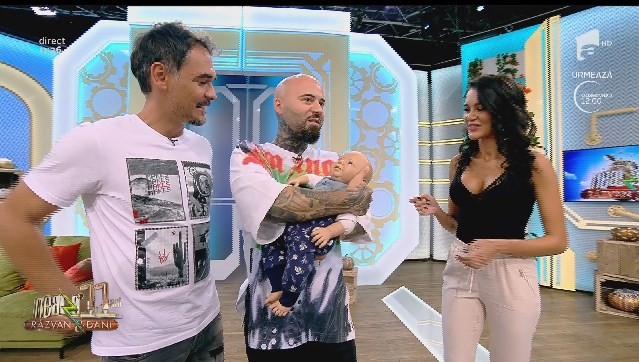 Neatza cu Răzvan și Dani. Matteo va fi tătic de fetiță. Cum se descurcă artistul la schimbat scutece