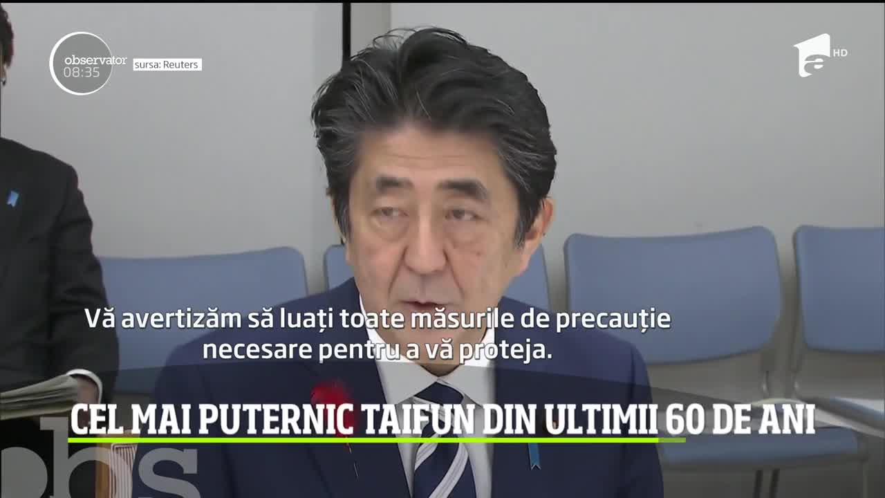Japonia va fi lovită de cel mai puternic taifun din ultimii 60 de ani