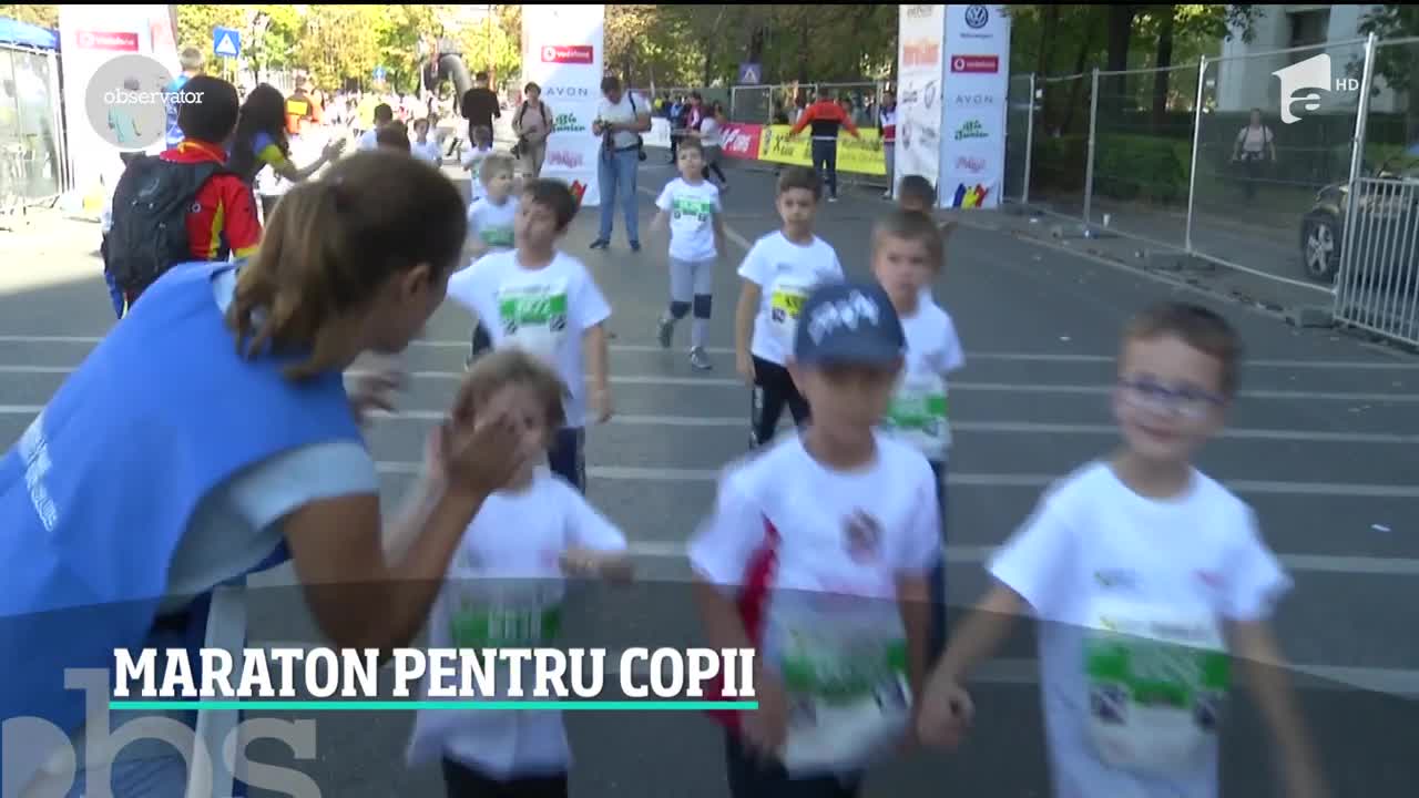 Sute de copii s-au &icirc;ntrecut la cel mai mare maraton din Capitală!