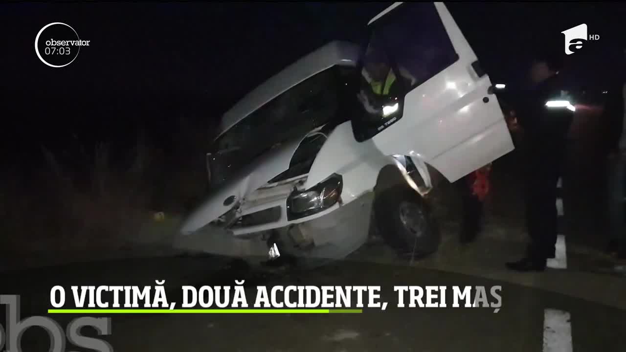 Serie neagră de accidente &icirc;n Teleorman! Un om a murit