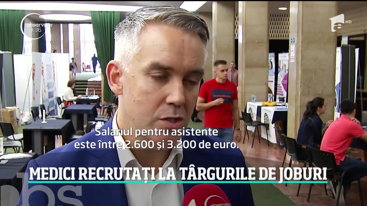 Spitatele de stat recrutează medici la t&acirc;rgurile de joburi