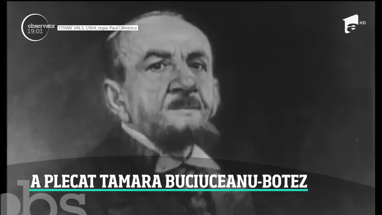 S-a stins una dintre marile actriţe ale Rom&acirc;niei. Tamara Buciuceanu Botez a murit la spitalul Elias din Capitală