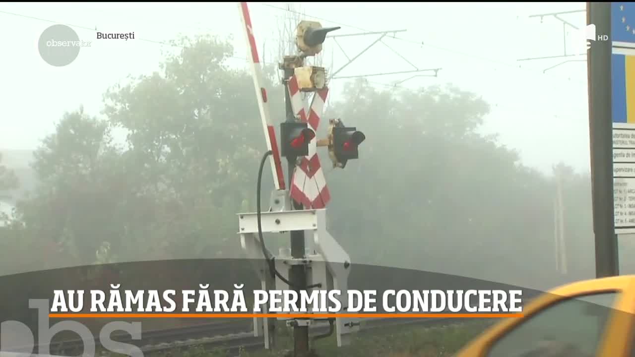 Mai mulţi şoferi grăbiţi au rămas fără permis de conducere, pentru că nu au respectat regulile de circulaţie la trecerile la nivel cu calea ferată din toată ţara
