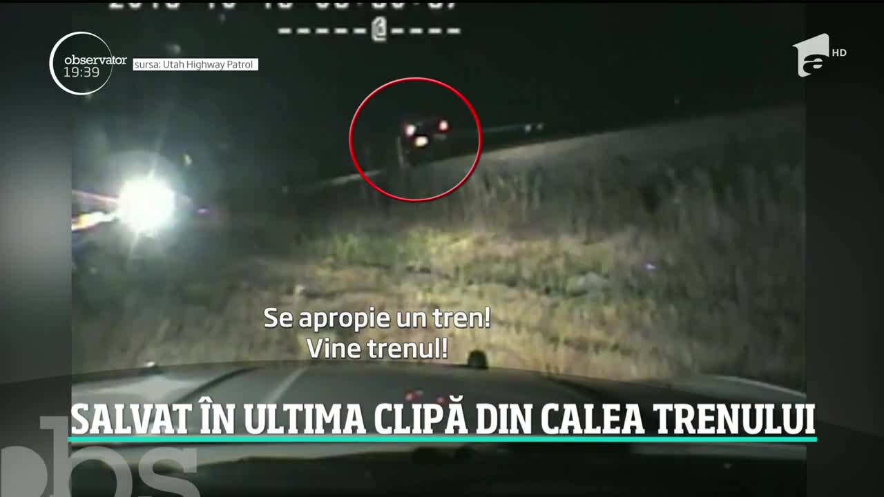 Un poliţist american a salvat un t&acirc;năr din faţa unui tren