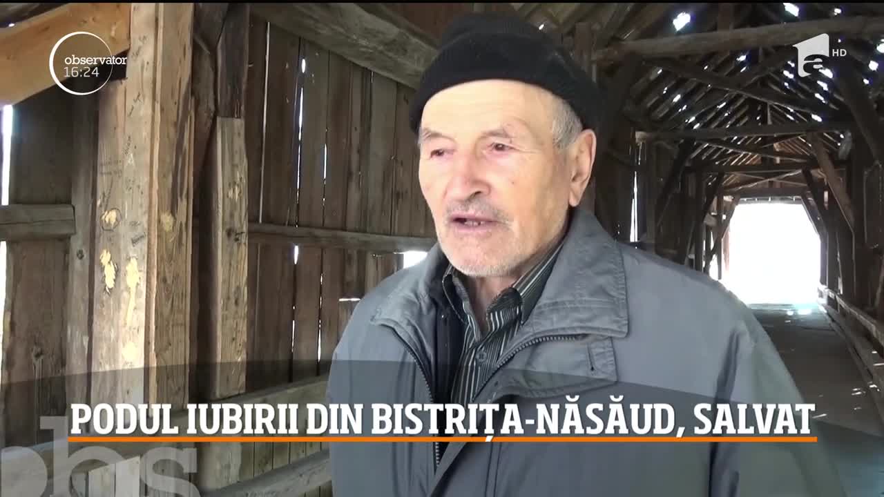 Podul iubirii din Bistrița-Năsăud va fi salvat de la prăbuşire