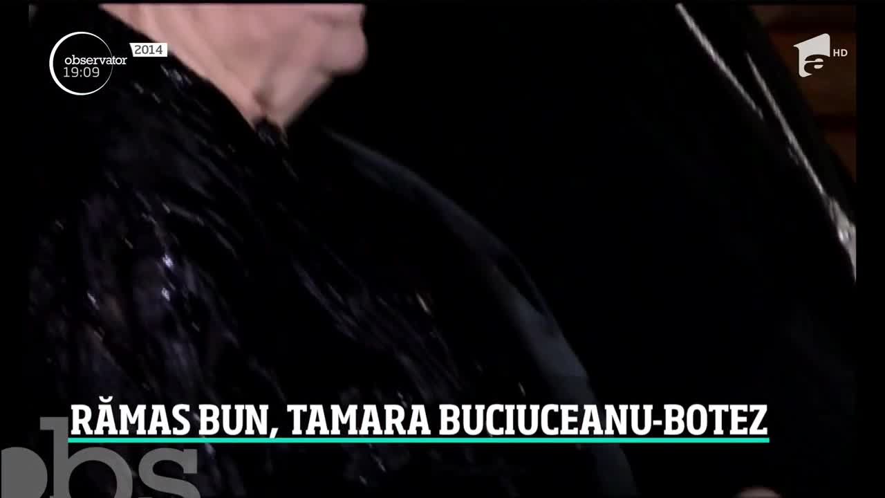 Actriţa Tamara Buciuceanu Botez a fost &icirc;nmorm&acirc;ntată cu onoruri militare