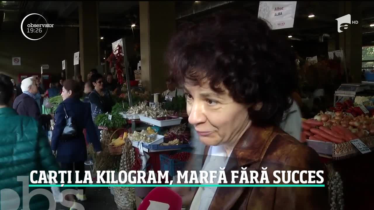 &Icirc;n Piața Obor şi-au găsit locul și cărțile la kilogram