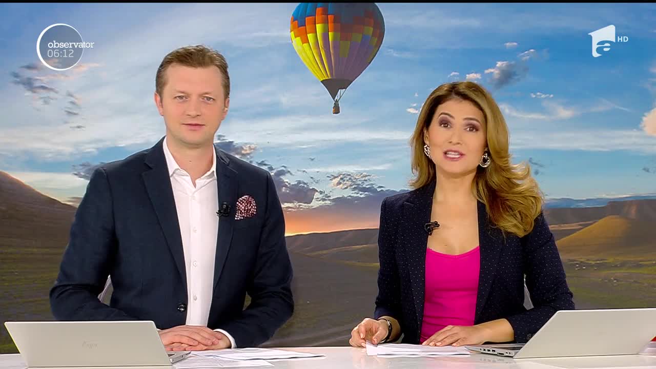 Momentul căsătoriei a fost la &icirc;nălţime pentru doi tineri. Au zburat cu balonul chiar &icirc;n ziua nunţii