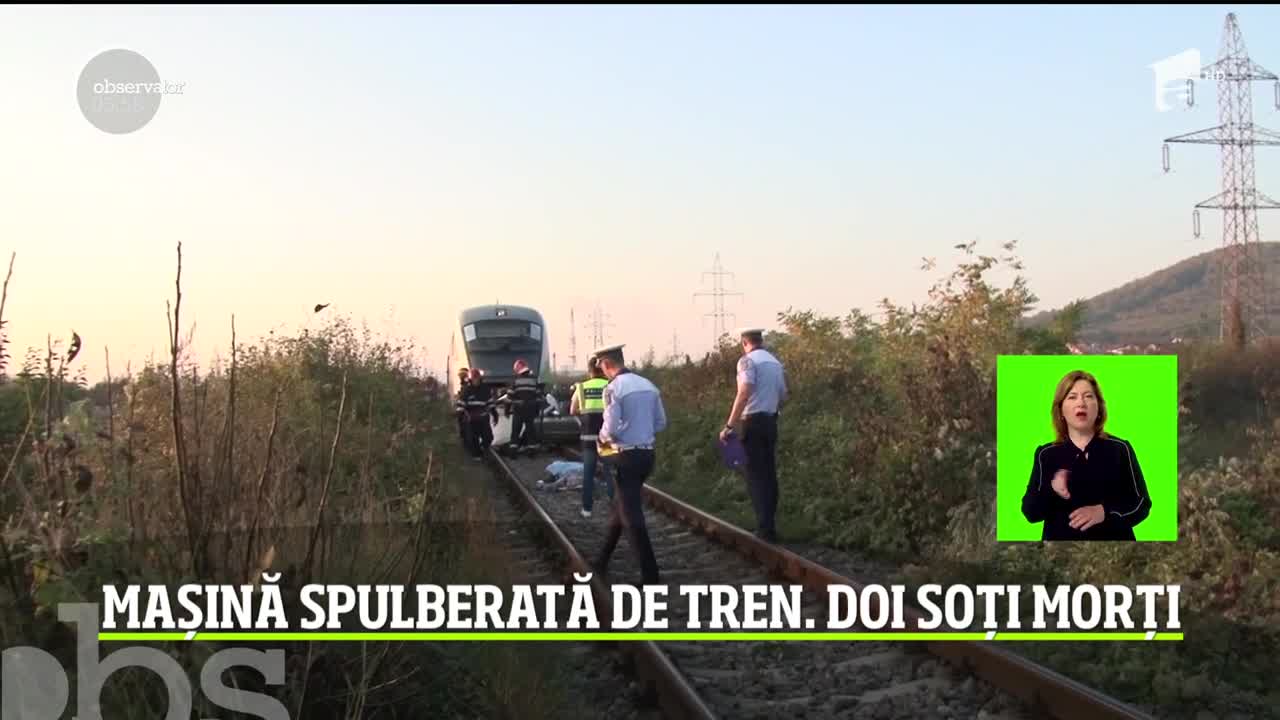 Tragedie &icirc;ntr-o comună din D&acirc;mboviţa! Doi bătr&acirc;ni, soţ şi soţie, şi-au găsit sf&acirc;rşitul &icirc;n calea trenului, spulberaţi &icirc;n autoturismul cu care mergeau &icirc;n vizită la copiii lor
