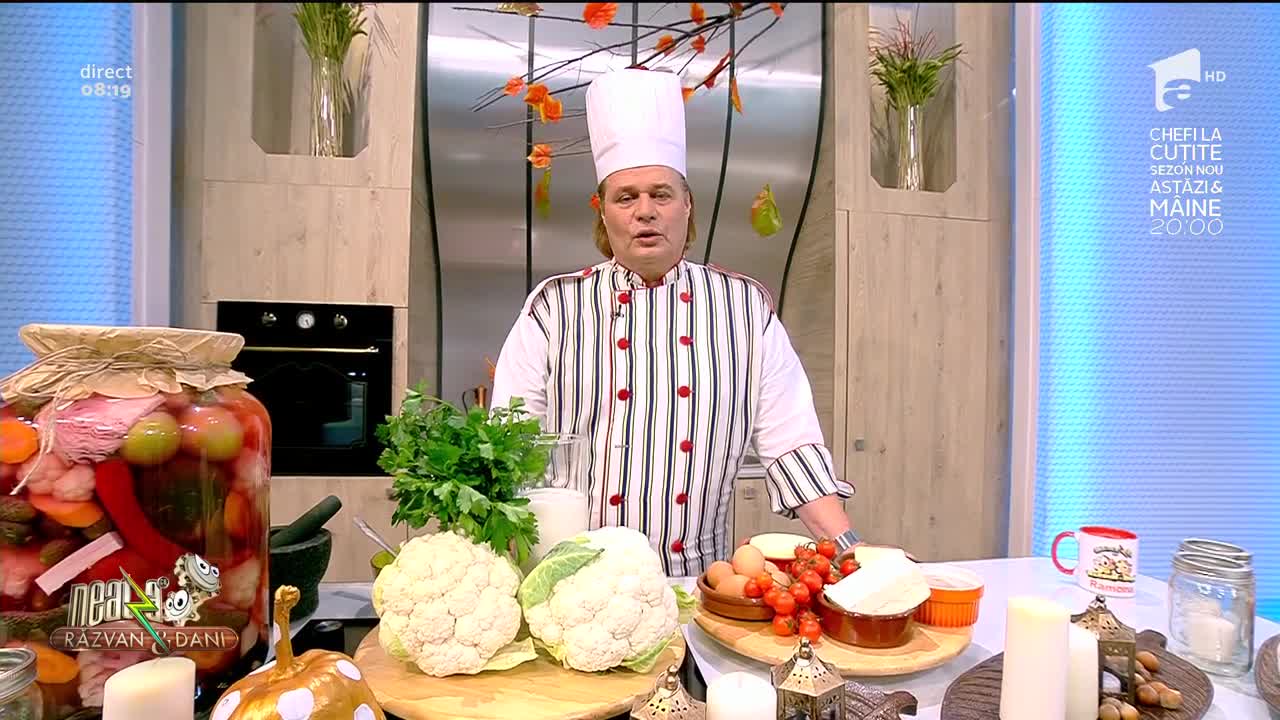 Rețeta Zilei - Neatza cu Răzvan şi Dani. Conopidă cu gratin și multă verdeață