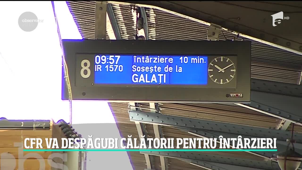 Dacă trenul vă &icirc;nt&acirc;rzie, &icirc;n cur&acirc;nd aţi putea cere despăgubiri de la CFR. Nu doar preţul biletelor, ci şi bani pentru alte servicii
