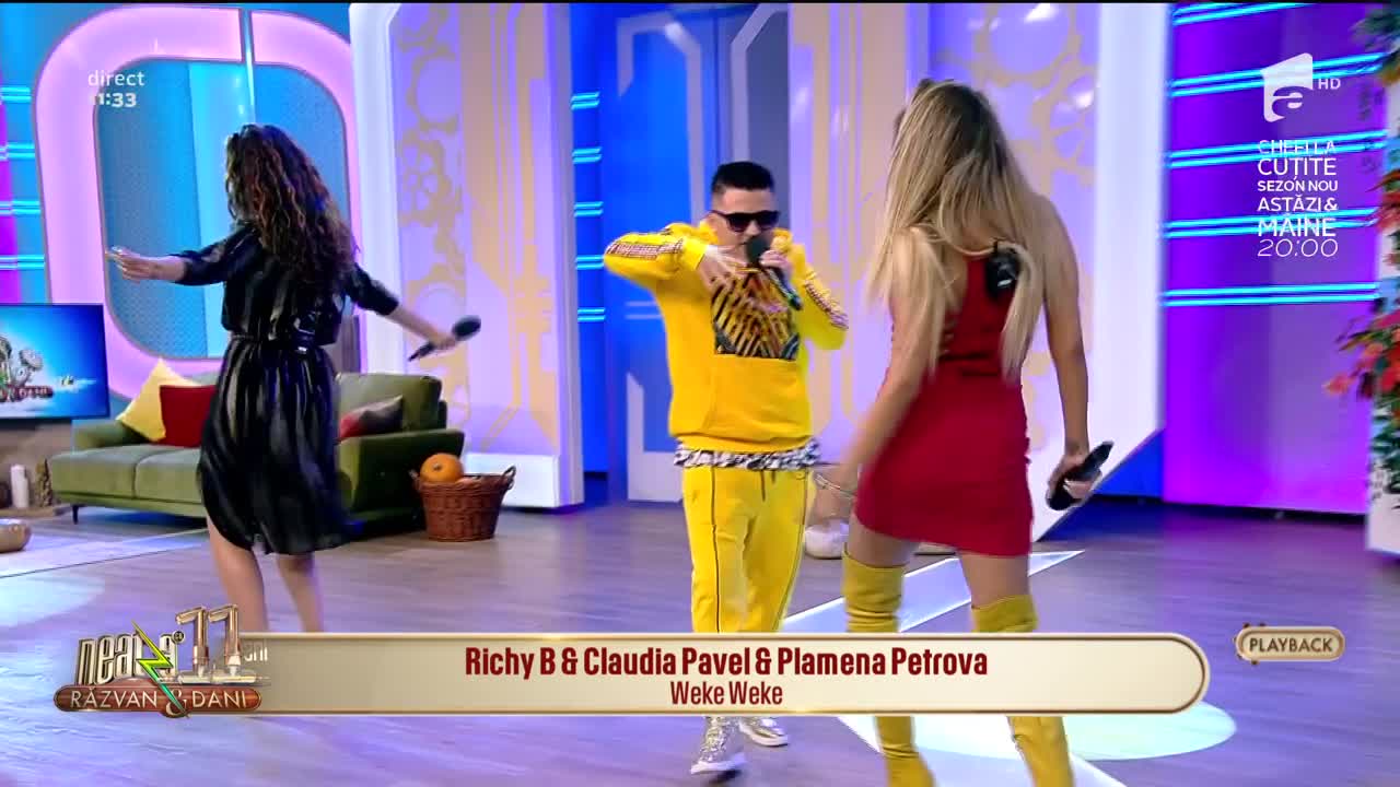 Neatza cu Răzvan și Dani. Richy B & Claudia Pavel & Plamena Petrova - Weke Weke
