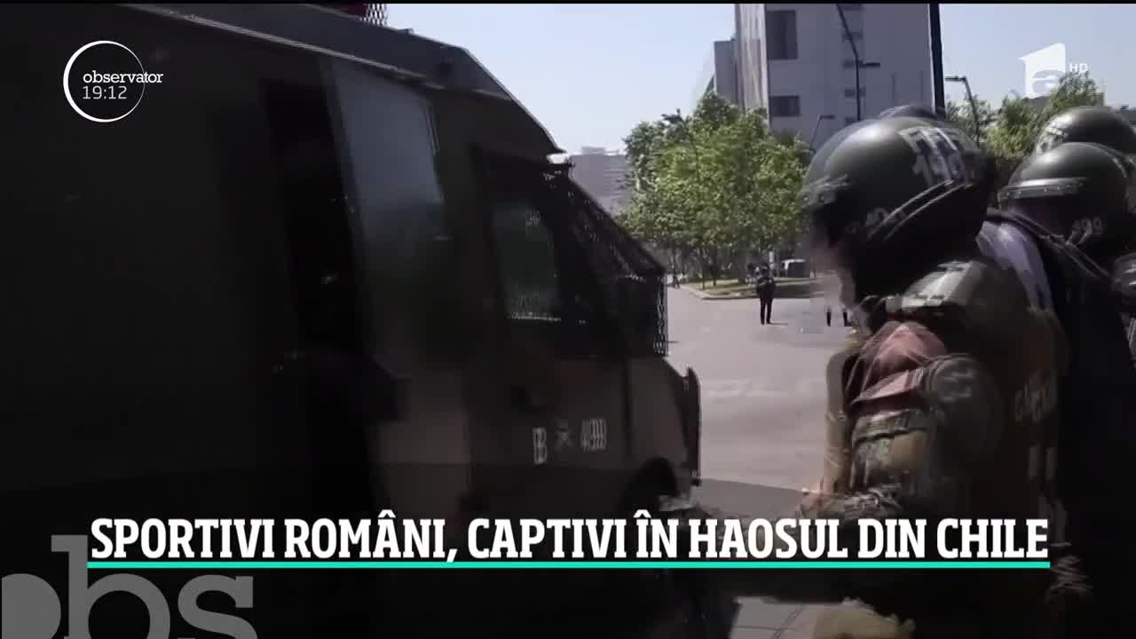Sportivi rom&acirc;ni, captivi &icirc;n haosul din Chile
