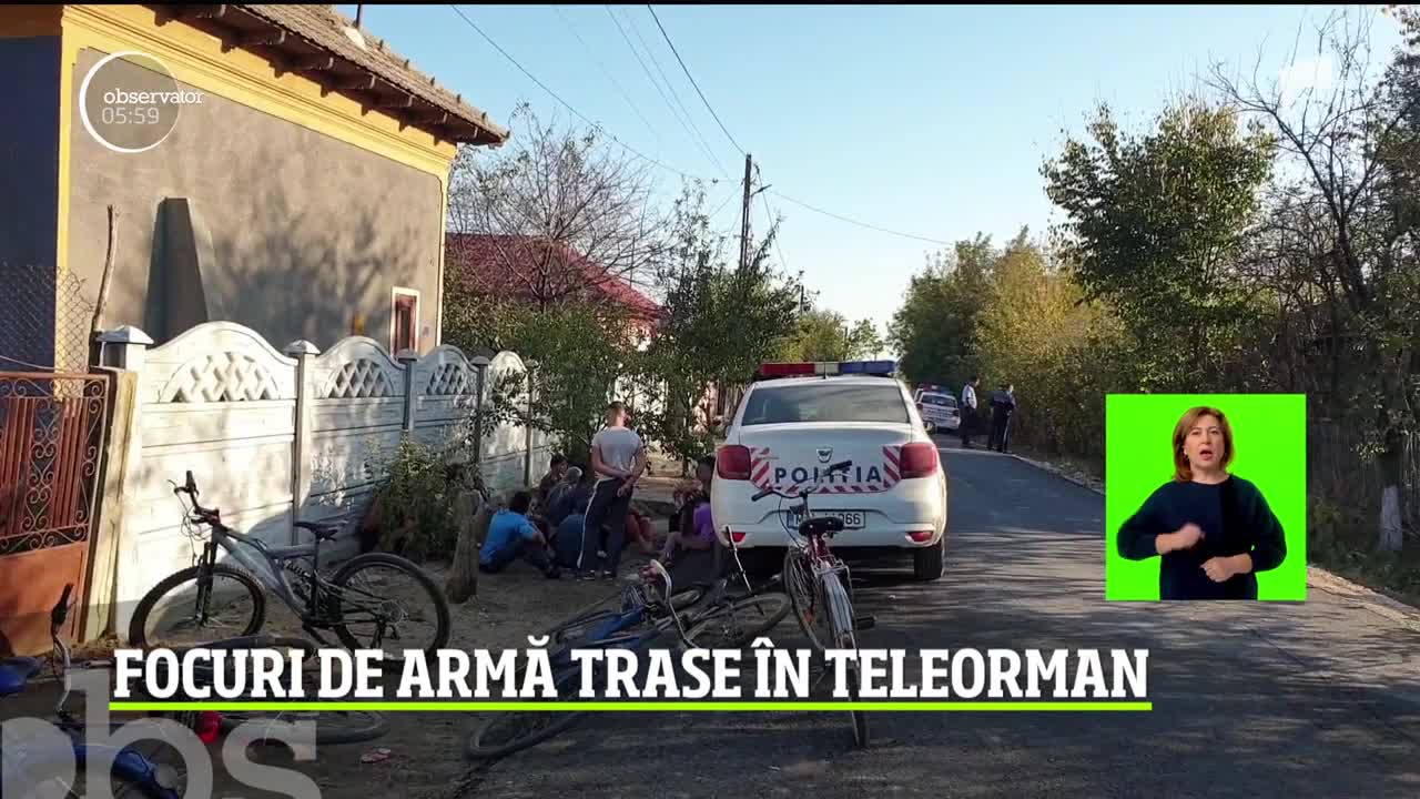 Scene ca &icirc;n filmele cu mafioţi &icirc;ntr-un sat din Teleorman. Un localnic s-a urcat pe un coteţ din gospodăria sa şi a tras şapte focuri de armă asupra unor muncitori