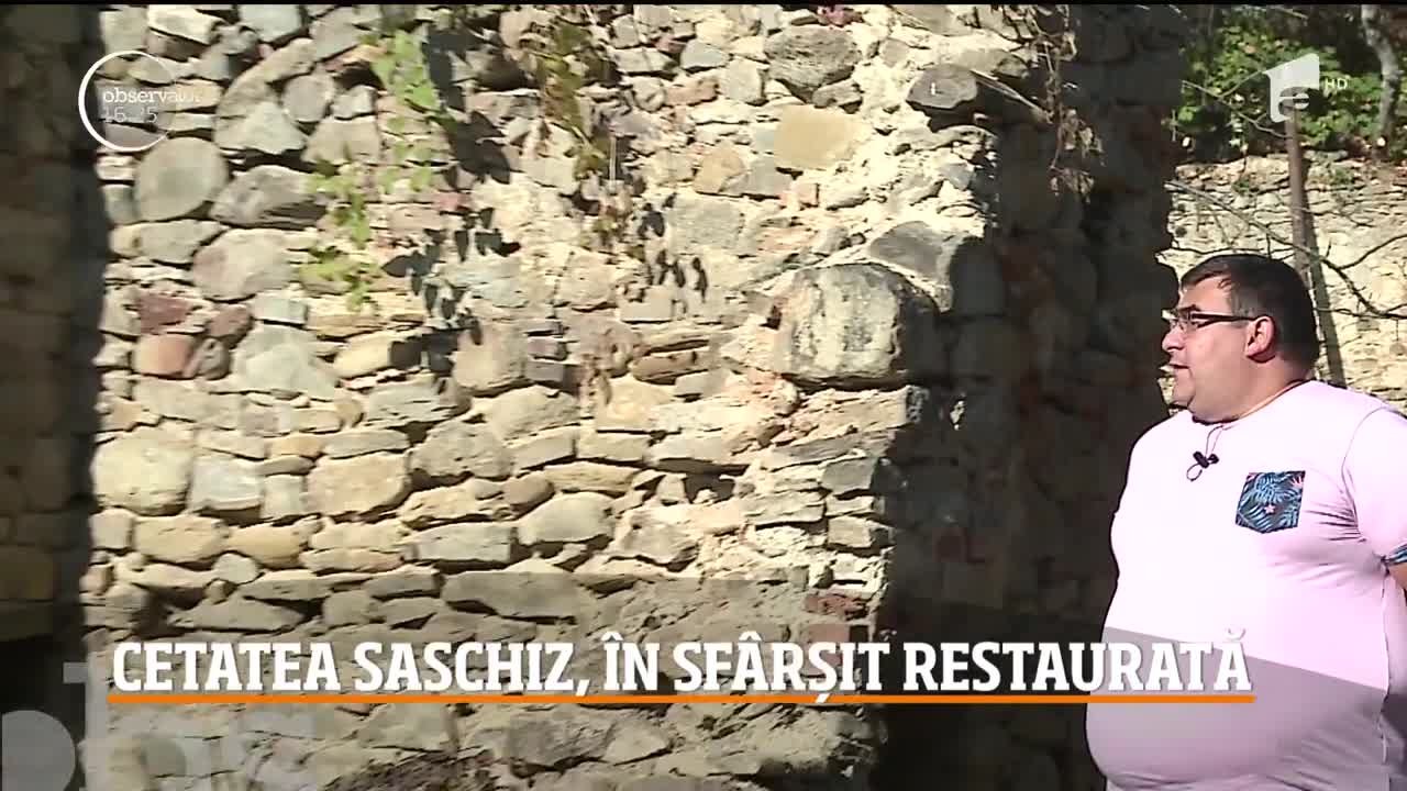 Cetatea Saschiz din judeţul Mureş, aflată &icirc;n patrimoniul UNESCO, este &icirc;n sf&acirc;rşit renovată!