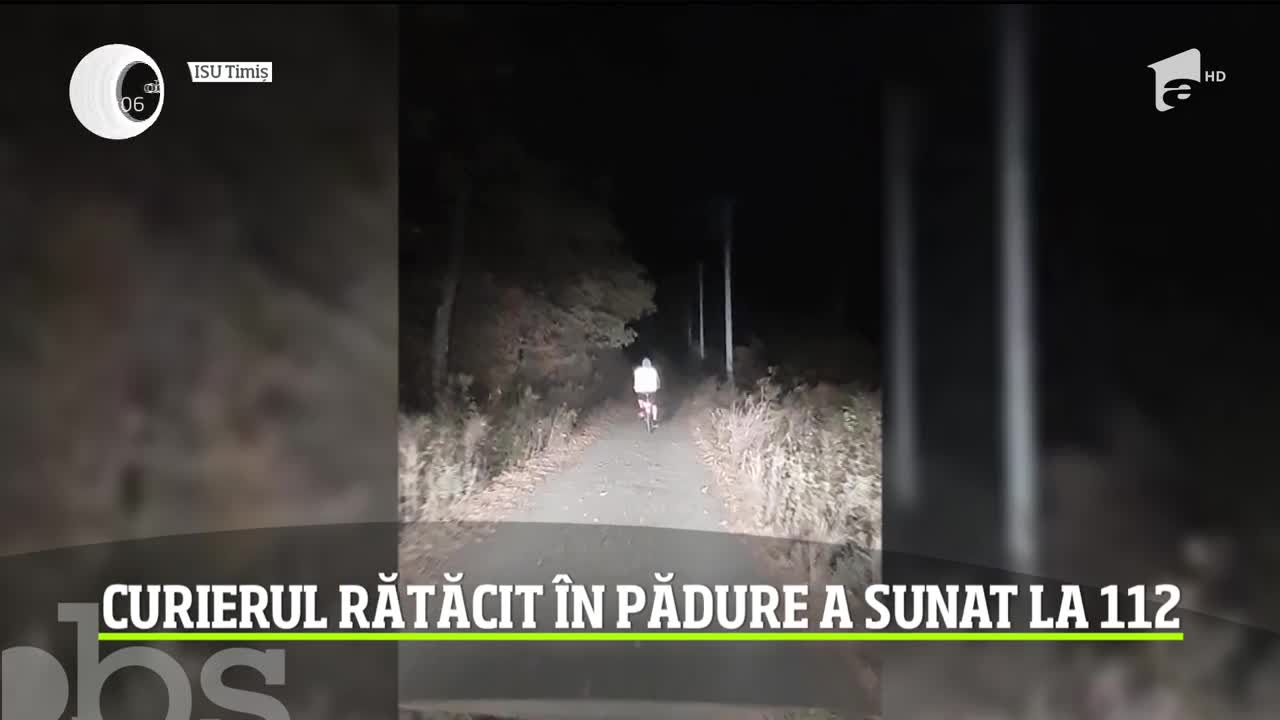 Un curier din Timiş s-a rătăcit &icirc;n zona Pădurea Verde