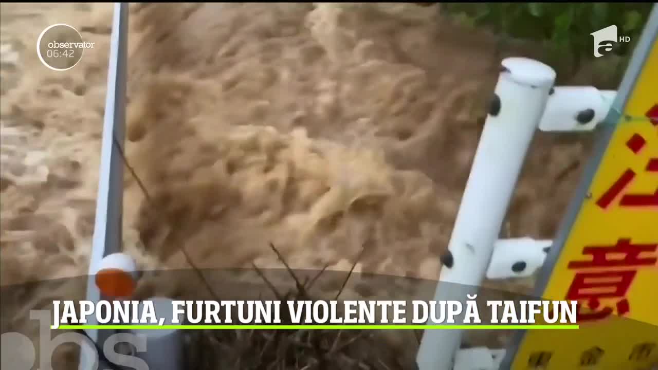 Japonia este din nou lovită de furtuni violente, la c&acirc;teva săptăm&acirc;ni după trecerea taifunului Hagibis
