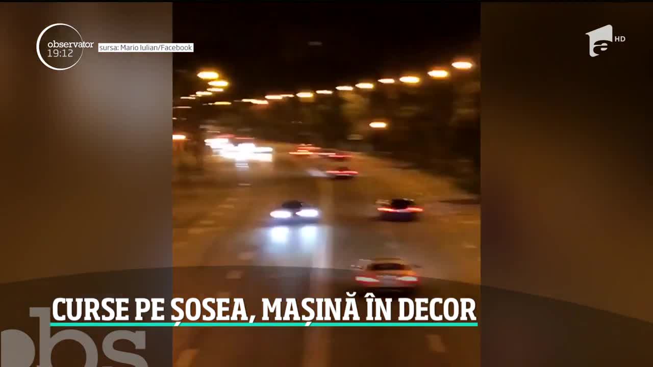 Accident violent filmat pe bulevardul Mamaia! Un t&acirc;năr a intrat cu bolidul &icirc;ntr-un copac