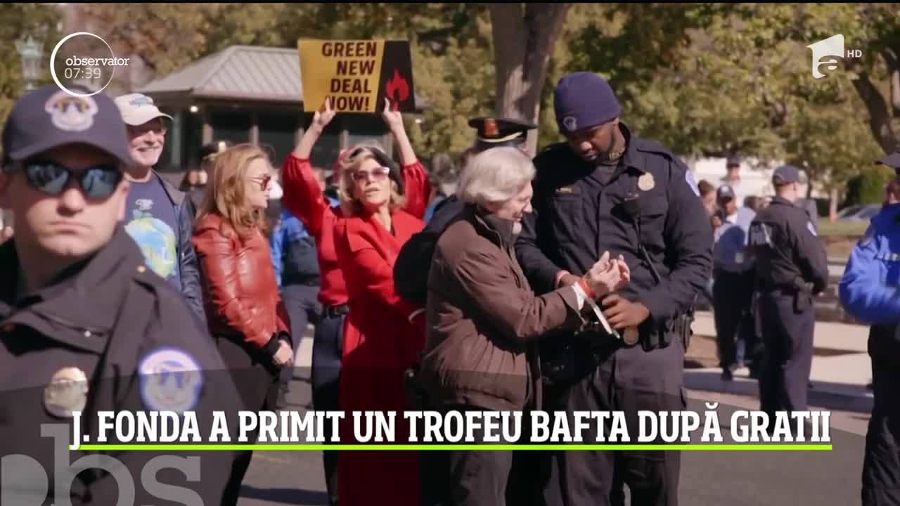Jane Fonda a fost recompenstă cu un premiu BAFTA chiar &icirc;n arest!