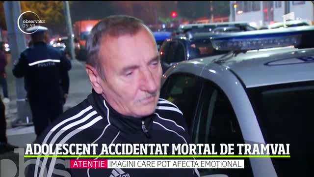 Sf&acirc;rșit tragic pentru un t&acirc;năr de 17 ani din București! Adolescentul a fost lovit de tramvai, dupa ce a traversat neregulamentar, &icirc;n cartierul Berceni