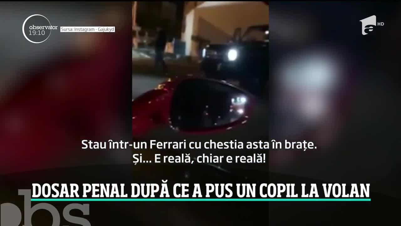 Vloggerul din Oradea care a pus un copil să &icirc;i conducă maşina ar putea fi cercetat penal