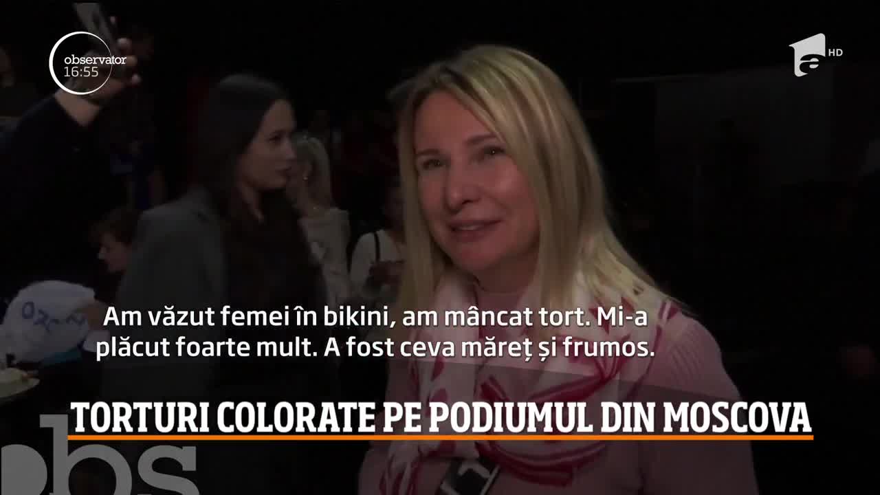 Prezentare inedită de torturi la Săptăm&acirc;na Modei din Rusia