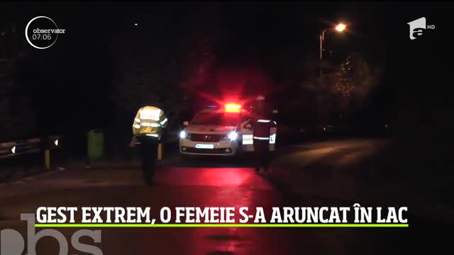 Gest extrem la Piatra Neamţ. O femeie de aproximativ 50 de ani s-a aruncat &icirc;n lacul B&acirc;tca Doamnei