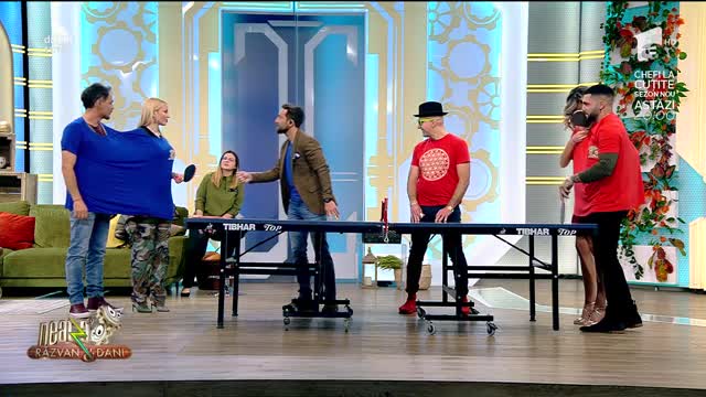 Tenis de masă &icirc;n stilul Neatza cu Răzvan și Dani: Costi Ioniță, Emilia și Jay Maly