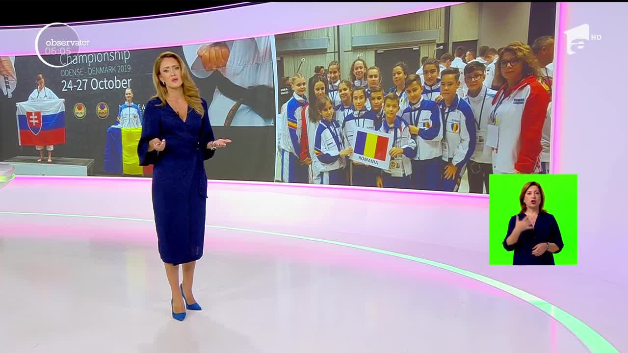 Cu flori, baloane şi cu galerie, aşa au fost &icirc;nt&acirc;mpinaţi la aeroport, o parte dintre micii campioni ai Rom&acirc;niei la karate