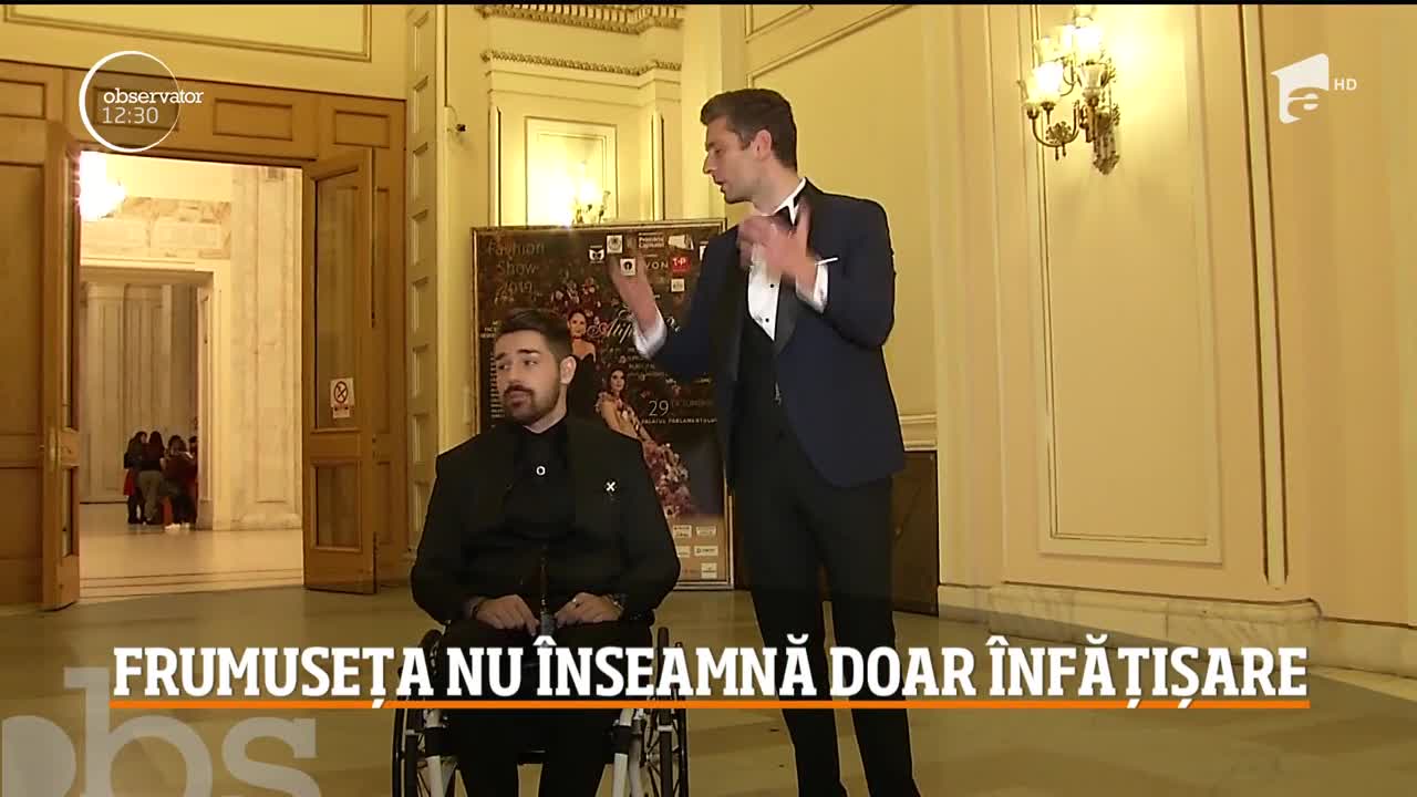 Valentin Butnaru și Mihnea V&acirc;lceanu, pripeții la Gala Atipic Beauty de la Sala Parlamentului