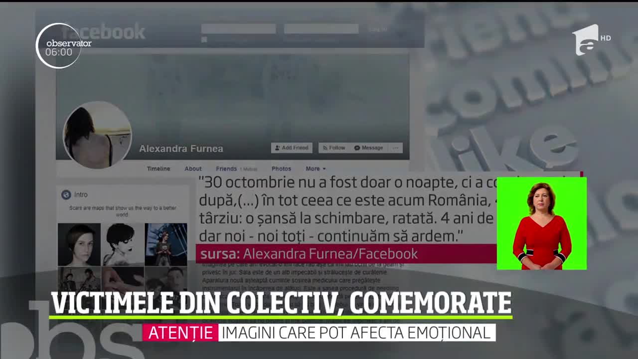 Victimele din Colectiv, comemorate &icirc;n Capitală. Peste o mie de oameni au mărşăluit p&acirc;nă la clubul morţii, &icirc;n memoria celor 65 de tineri care au pierit &icirc;n foc ori pe paturile de spital
