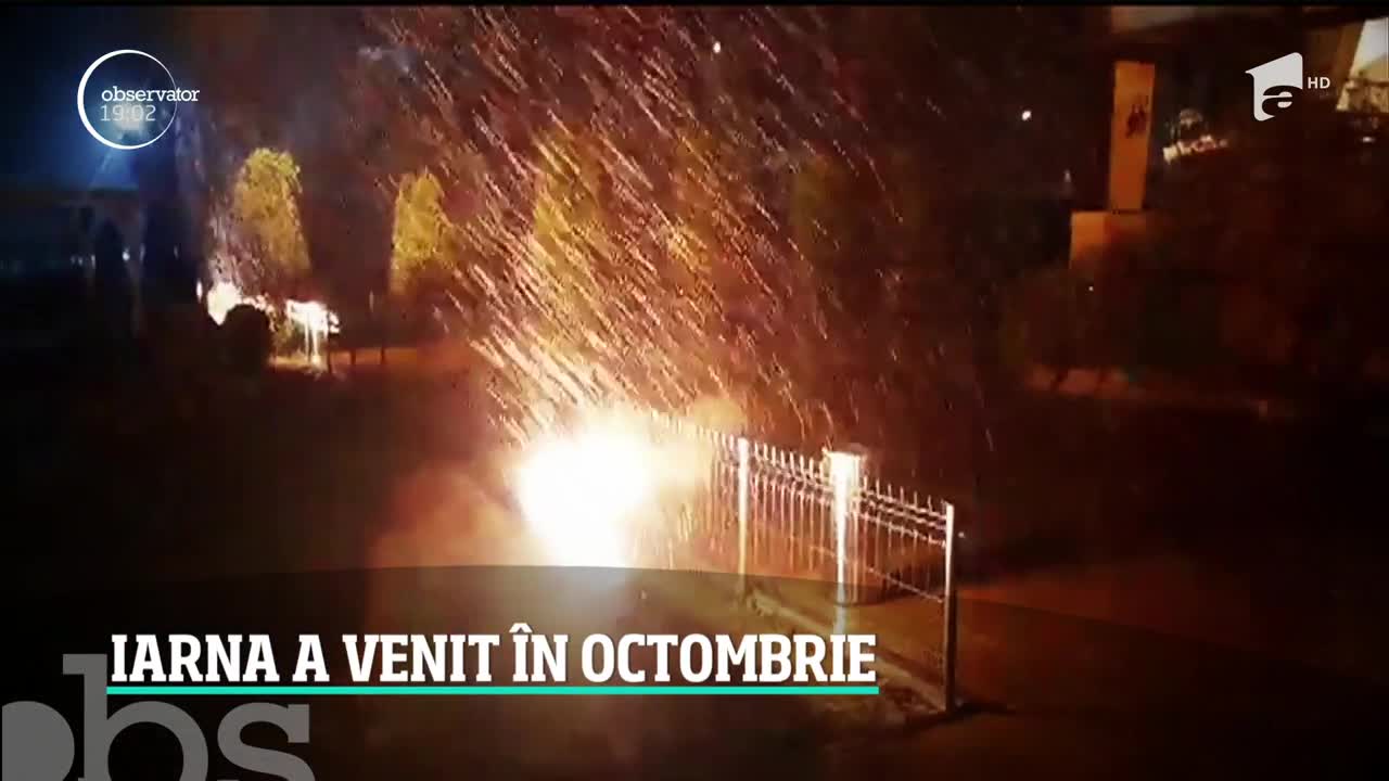 Iarna a venit &icirc;n octombrie. După vortexul polar vine un val de aer tropical