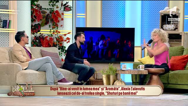 Alexia Țalavutis lansează, la Neatza cu Răzvan și Dani, single-ul "Shoturi pe banii mei"