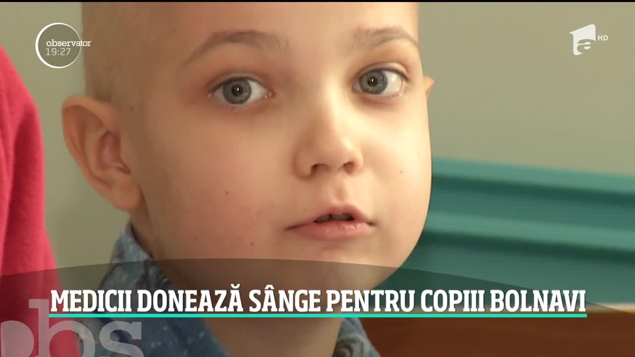 Medicii donează s&acirc;nge pentru copiii bolnavi