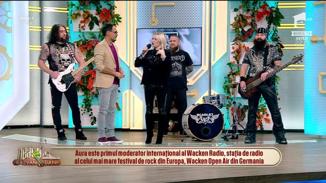 Dă boxele la maxim! Scarlet Aura c&acirc;ntă, la Neatza cu Răzvan și Dani, melodia "High in Sky"