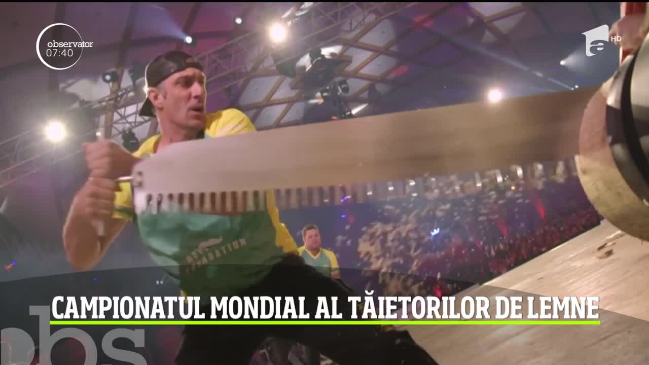 Campionatul Mondial al Tăietorilor de Lemne. Competiţia s-a disputat la Praga