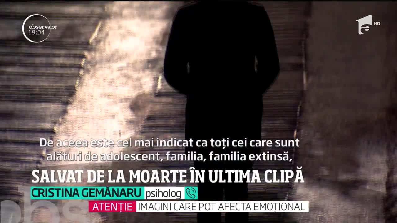 Un adolescent care s-a aruncat de pe un pod, prins &icirc;n ultima clipă de doi poliţişti