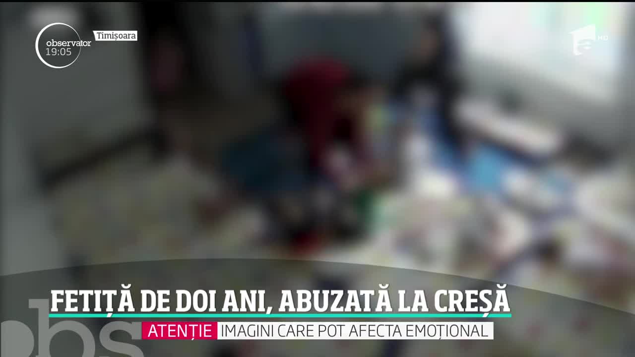 O &icirc;ngrijitoare de la o creşă din Piatra Neamţ ameninţă şi ţipă la o fetiţă de doi ani