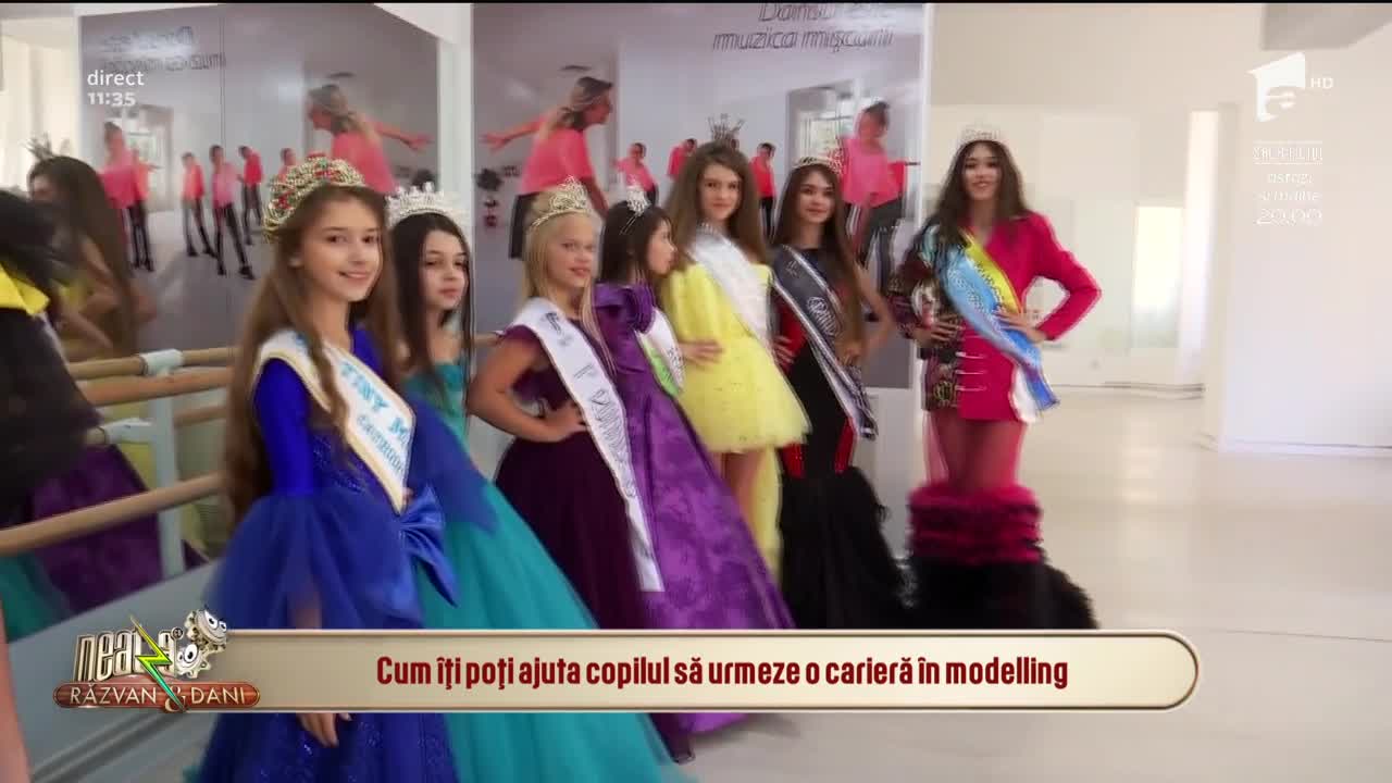 Neatza cu Răzvan și Dani. Copiii români, printre cei mai frumoși prichindei din lume: La cursuri învață totul despre modelling!