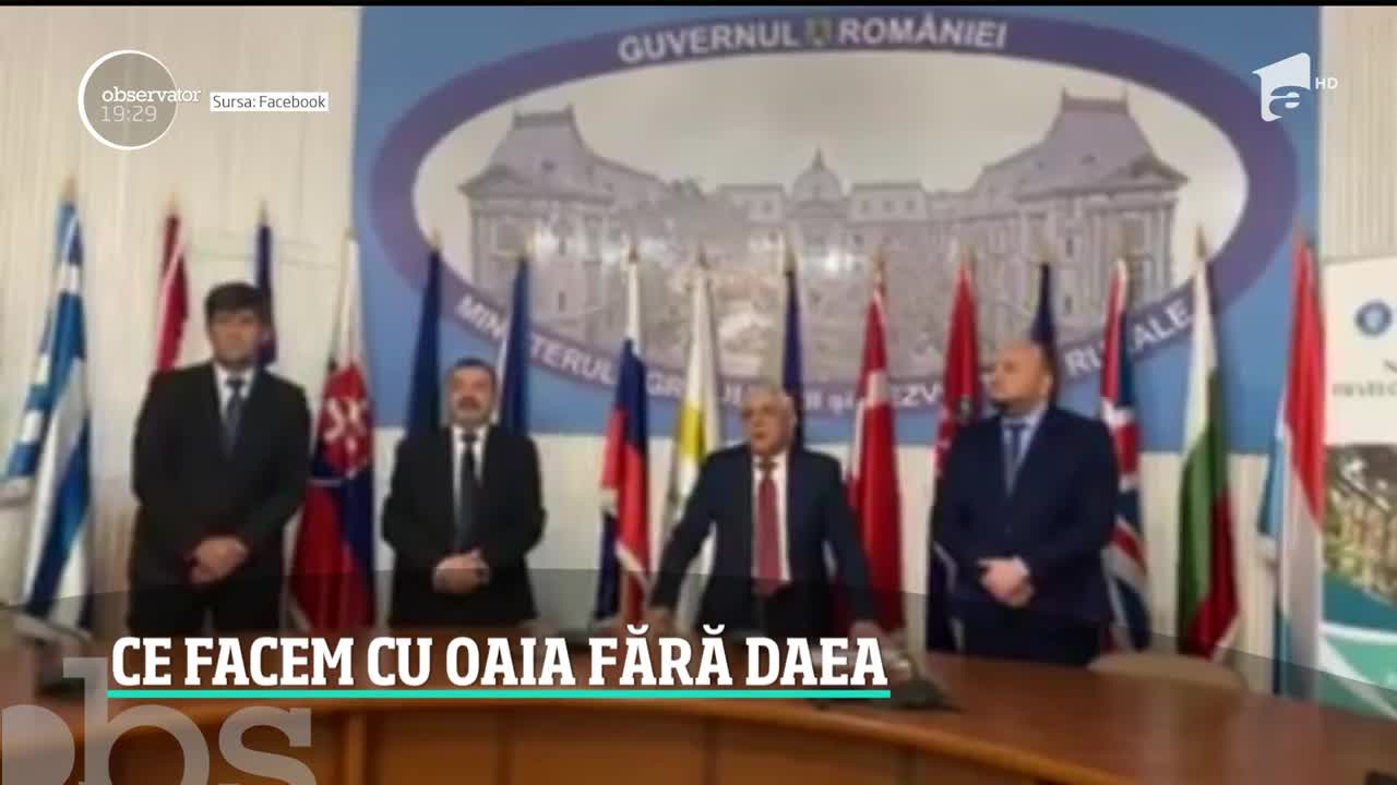 Petre Daea, ministrul care a ridicat oaia la rang de artă, şi-a luat astăzi adio de la funcţie cu un discurs spumos