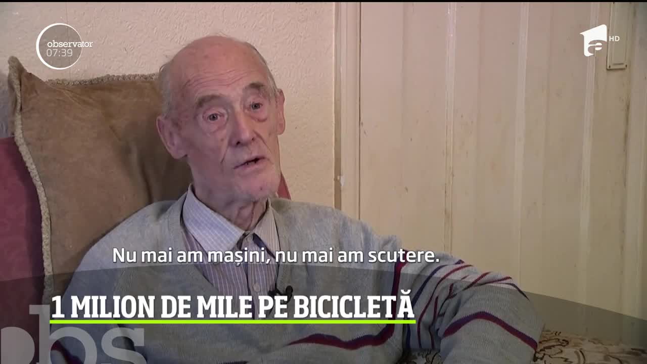Un bărbat de 82 de ani a devenit primul britanic care a reuşit să pedaleze 1 milion de mile, &icirc;nregistrate de-a lungul vieţii sale
